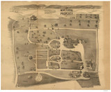 Mount Florence, New York 1890 Bird's Eye View - Old Map Reprint