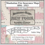 Manhattan, NY Fire Insurance Maps 1894-1903 on CD