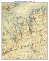 North Hempstead 1900 - Custom USGS Old Topo Map - New York - Long Island