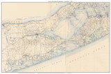 Riverhead & Southampton 1904 - Custom USGS Old Topo Map - New York - Long Island
