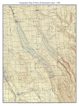 Otisco & Skaneateles Lakes 1902 - Custom USGS Old Topo Map - New York - Finger Lakes