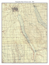 Owasco Lake 1902 - Custom USGS Old Topo Map - New York - Finger Lakes