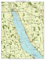 Skaneateles 1943 - Custom USGS Old Topo Map - New York - Finger Lakes