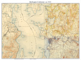 Burlington and Colchester 1915 - Custom USGS Old Topo Map - Vermont - Lake Champlain