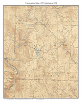 Whitingham 1898 - Custom USGS Old Topo Map - Vermont