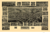 Berlin, Pennsylvania 1905 Bird's Eye View - Old Map Reprint