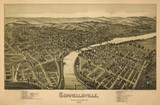 Connellsville, Pennsylvania 1897 Bird's Eye View - Old Map Reprint