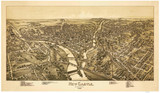 New Castle, Pennsylvania 1896 Bird's Eye View - Old Map Reprint