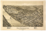 New Kensington, Pennsylvania 1896 Bird's Eye View - Old Map Reprint