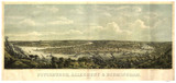 Pittsburgh, Pennsylvania 1871 Bird's Eye View - Old Map Reprint
