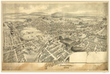 Providence, Pennsylvania 1892 Bird's Eye View - Old Map Reprint