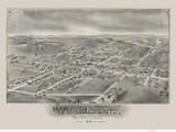 Womelsdorf, Pennsylvania 1898 Bird's Eye View - Old Map Reprint