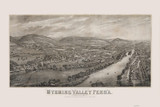 Wyoming, Pennsylvania 1885 Bird's Eye View - Old Map Reprint