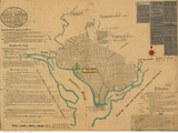 Washington DC 1887 - L'Enfant - Old Map Reprint