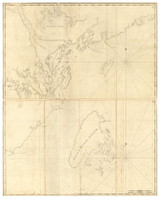 Passamaquoddy Bay and  Grand Manan 1779 - Des Barres V1-4 Reprint - USA Regional