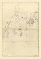 Mount Desert Island and Frenchmans Bay 1776 - Des Barres V3-03 Reprint - USA Regional