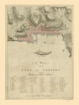 Newport Town 1776 - Des Barres V3-38 Reprint - USA Regional