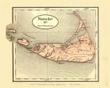 Nantucket 1871 Walling & Gray - Old Map Custom Print 1-Town