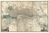 Old Map of London 1826 Greenwood - Old Map Reprint