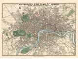Old Map of London 1853 Whitbread - Old Map Reprint