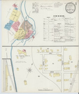 Bellows Falls, VT Fire Insurance 1891 Sheet 1 - Old Town Map Reprint