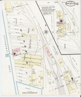 Burlington, VT Fire Insurance 1889 Sheet 8 - Old Town Map Reprint