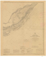 Florida Reefs from Key Biscayne to Carysfort Reef 1888 80000 AT Chart 166