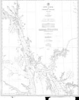 Lynn Canal and Stephens Passage 1895 Nautical Chart 200,000 Scale  Alaska Chart 8300