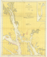 Lynn Canal and Stephens Passage 1918 Nautical Chart 200,000 Scale  Alaska Chart 8300