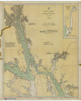 Lynn Canal and Stephens Passage 1926 Nautical Chart 200,000 Scale  Alaska Chart 8300