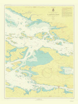 Gananoque to St. Lawrence Park 1946 -  St Lawrence River Nautical Chart Reprint - 116 NY/Ontario