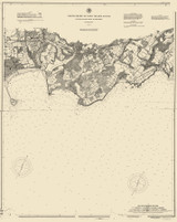 Oyster River to Milford 1895 - Old Map Nautical Chart AC Harbors 263 - Connecticut