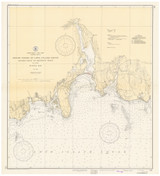 Goshen Point to Hatchett Point 1936 - Old Map Nautical Chart AC Harbors 214 - Connecticut