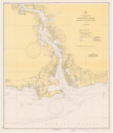 Entrance to Deep River 1941 - Old Map Nautical Chart AC Harbors 215 - Connecticut