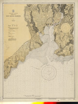 New Haven Harbor 1932 - Old Map Nautical Chart AC Harbors 218 - Connecticut
