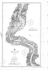 Higganum to Rocky Hill 1895 - Old Map Nautical Chart AC Harbors 255 - Connecticut