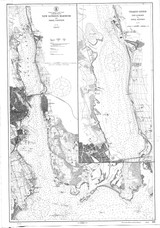 New London Harbor and Vicinity 1915 - Old Map Nautical Chart AC Harbors 293 - Connecticut