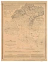 Hyannis Harbor 1850 A Old Map Nautical Chart AC Harbors 2 247 - Massachusetts