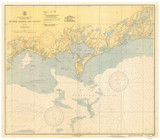 Hyannis Harbor 1942 Old Map Nautical Chart AC Harbors 2 258 - Massachusetts