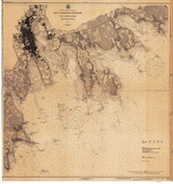 New Bedford Harbor and Approaches 1924 A Old Map Nautical Chart AC Harbors 2 252 - Massachusetts