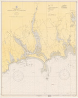 Westport River and Approaches 1940 Old Map Nautical Chart AC Harbors 2 237 - Massachusetts