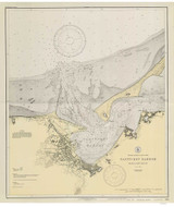 Nantucket Harbor 1930 Old Map Nautical Chart AC Harbors 2 343 - Massachusetts