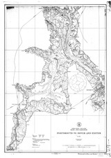 Portsmouth to Dover and Exeter 1914 A - Old Map Nautical Chart AC Harbors 1 212 - Maine