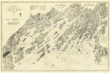 Casco Bay 1872 Old Map Nautical Chart AC Harbors 2 315 - Maine
