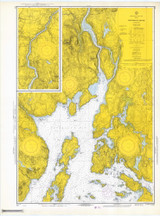 Penobscot River 1869 - Old Map Nautical Chart AC Harbors 3 311 - Maine