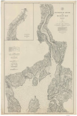 Penobscot River 1882 - Old Map Nautical Chart AC Harbors 3 311 - Maine