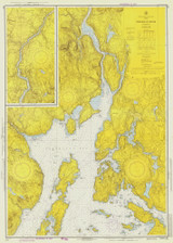Penobscot River 1974 - Old Map Nautical Chart AC Harbors 3 311 - Maine
