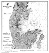 Rockland Harbor 1916 - Old Map Nautical Chart AC Harbors 3 320 - Maine