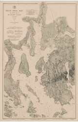 Blue Hill Bay 1885 C - Old Map Nautical Chart AC Harbors 4 307 - Maine
