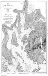 Blue Hill Bay 1906 - Old Map Nautical Chart AC Harbors 4 307 - Maine